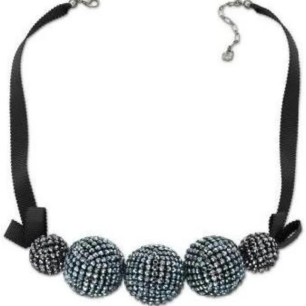Swarovski Blue Orb Crystal Necklace